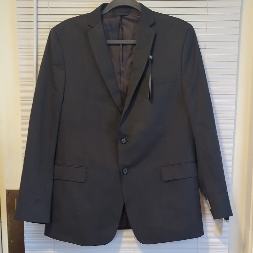 NWT Boys Medium Grey Suit Jacket Blazer Size 20H Youth Formal Dress Coat